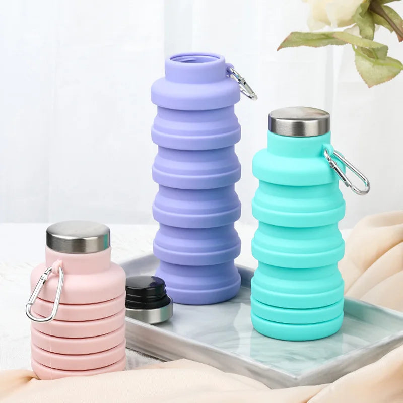 New!! Portable Silicone Water Bottle