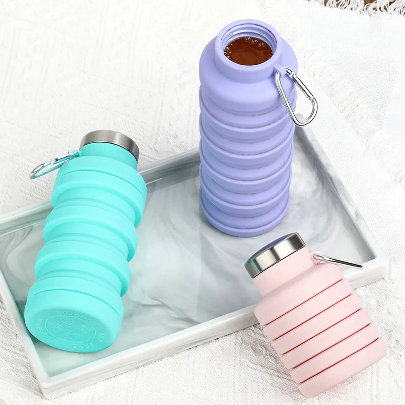 New!! Portable Silicone Water Bottle
