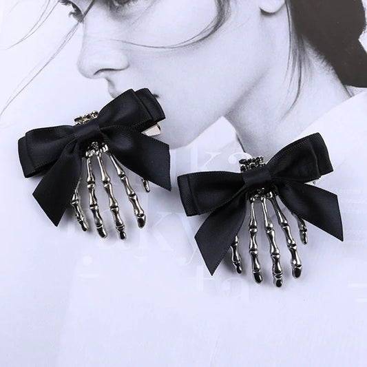 Limited Stock! Bow Skull Clip