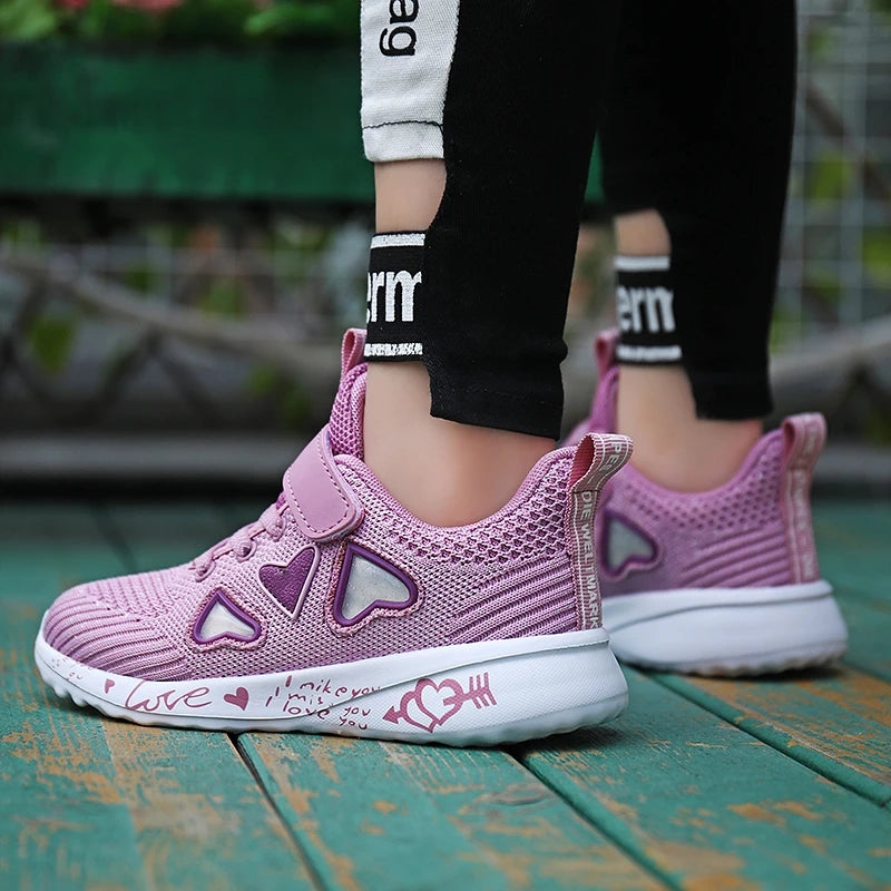 Girls Casual Shoes Light Mesh Sneakers