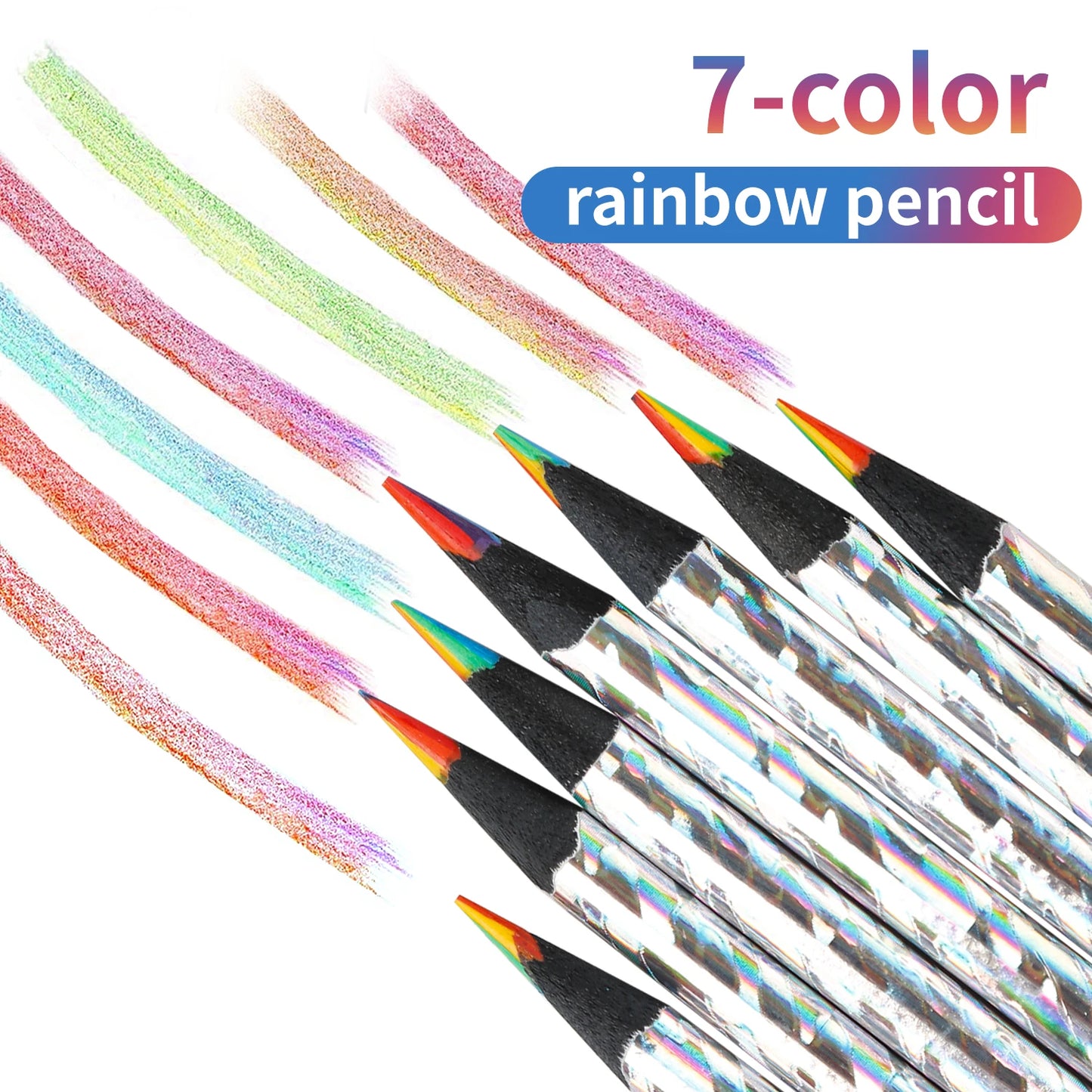 12pcs/Set Rainbow Pencil