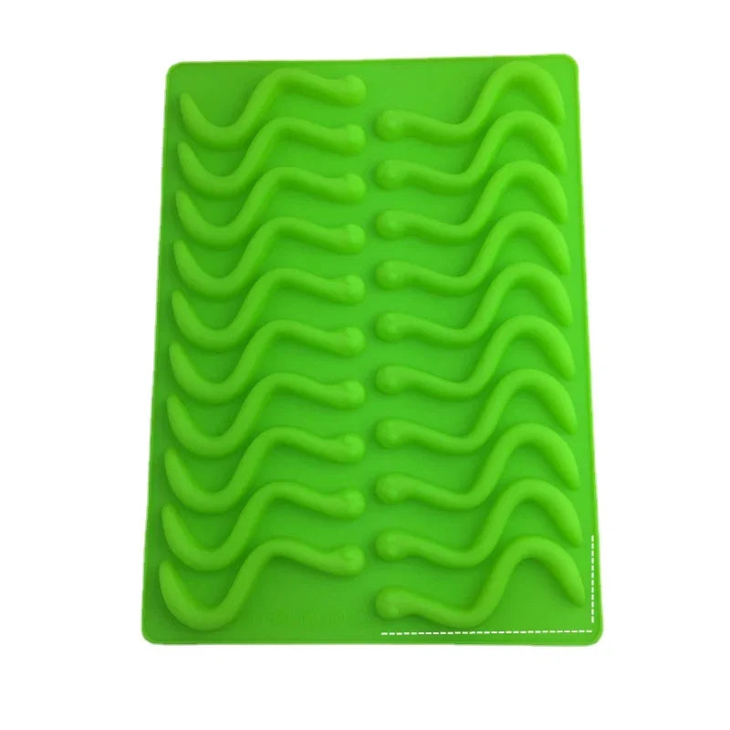 Silicone Mold Gummy Snake Worms