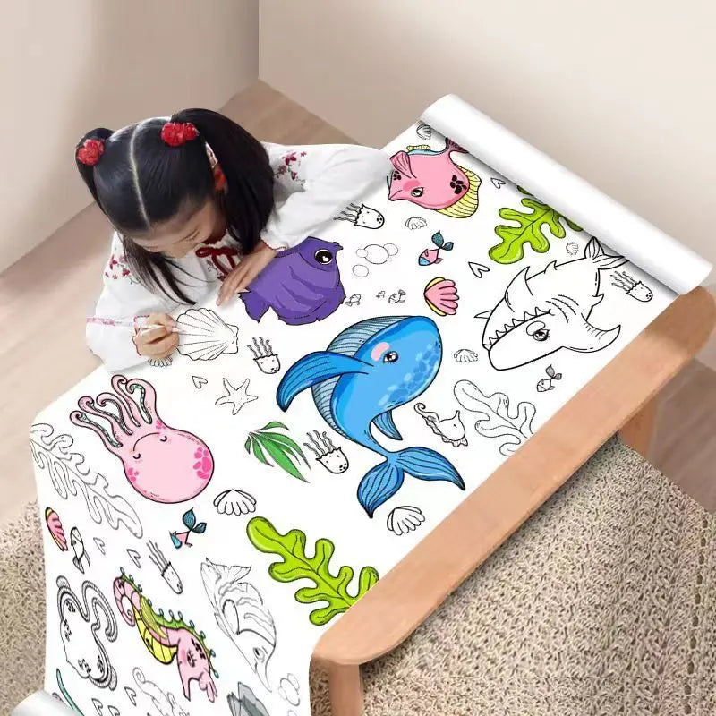 Children Graffiti Scroll