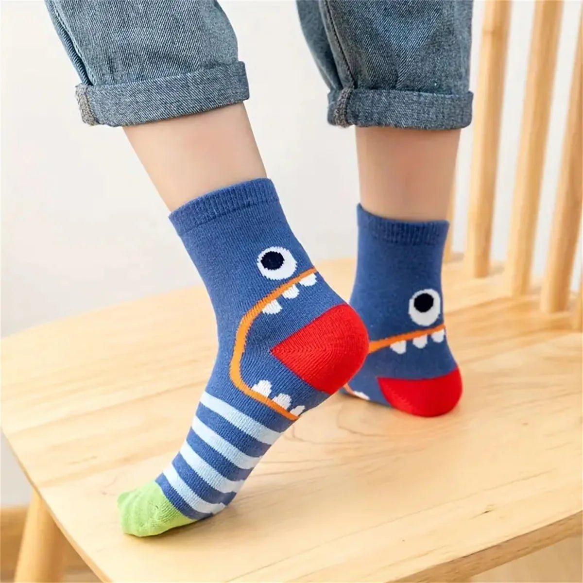 Dinosaur Knit Socks