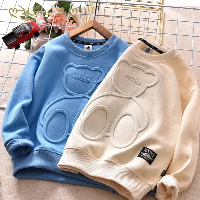 Bear Sweatshirt Long Sleeve Pullover