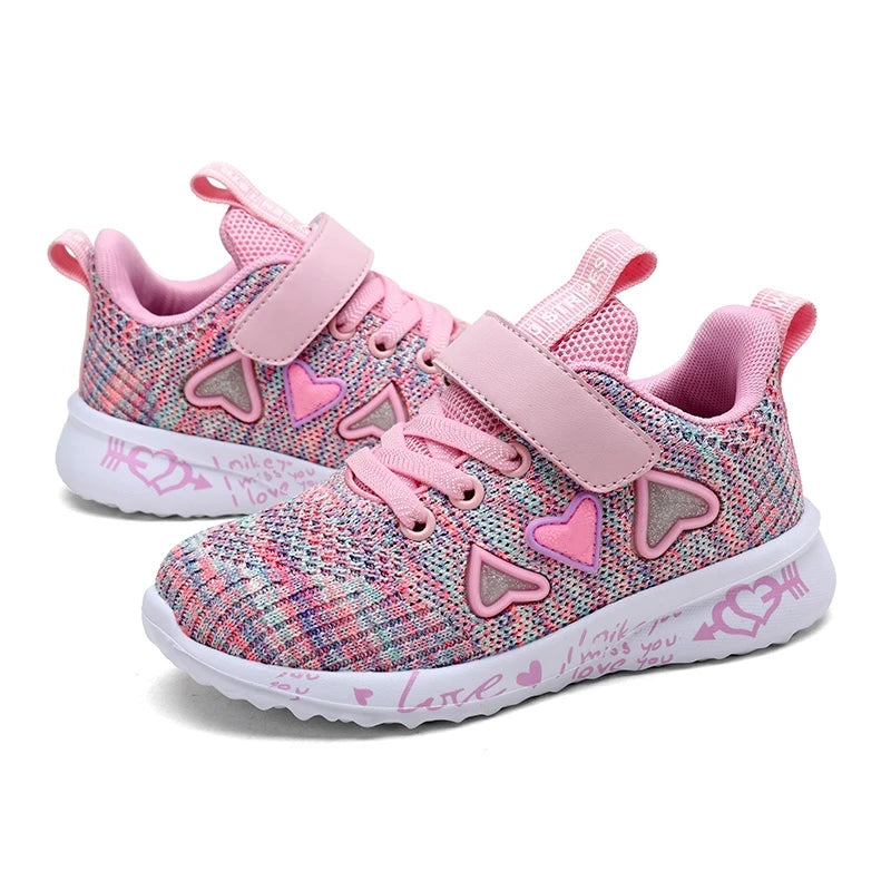 Girls Casual Shoes Light Mesh Sneakers