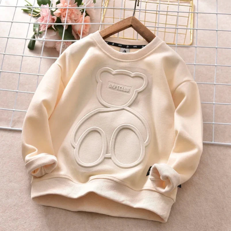 Bear Sweatshirt Long Sleeve Pullover