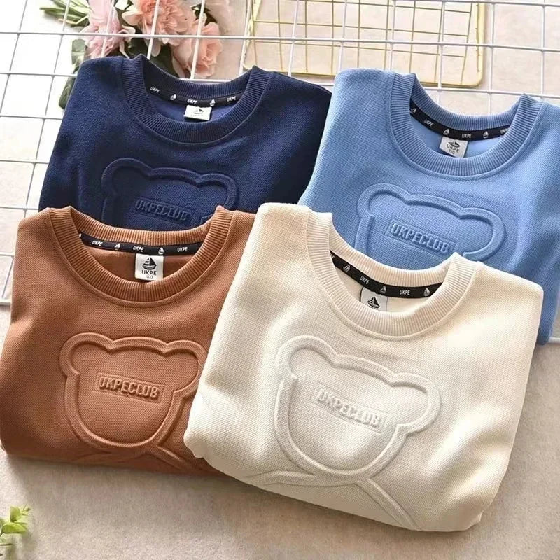 Bear Sweatshirt Long Sleeve Pullover